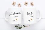 Engagement Mug Set for Couples and Newlyweds