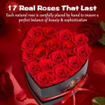 Forever Roses in Heart Box - Perfect Gift for Her