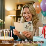 30th Birthday Card - Rose Gold Prosecco Design