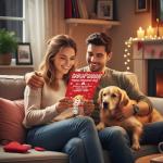 Funny Valentine’s Card and Keyring for Dog Lovers