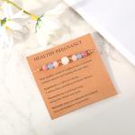 Pregnancy Crystal Bracelet with Greeting Card Gift