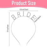 Sparkling White Bridal Crown Headband for Weddings