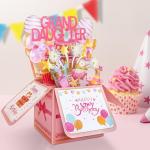 Cute 3D Birthday Card for Granddaughter