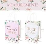 17pc Floral Team Bride Gift Bags Set