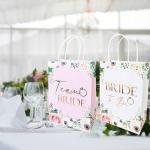 17pc Floral Team Bride Gift Bags Set