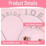 Sparkling White Bridal Crown Headband for Weddings