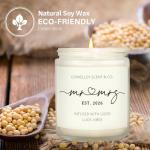 Mr. and Mrs. Handmade Lavender Wedding Candle Gift