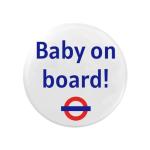 Baby On Board Badge - Fun Pregnancy Announcement
