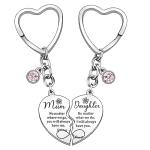 Heart Matching Keyring Set for Mom & Daughter