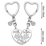 Heart Matching Keyring Set for Mom & Daughter