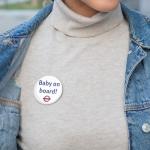 Baby On Board Badge - Fun Pregnancy Announcement