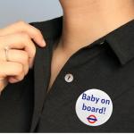Baby On Board Badge - Fun Pregnancy Announcement