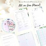 Elegant Wedding Planner Book with Pearl Cover