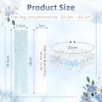 Light Blue Bridal Garters with Card and Box