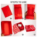 Red Heart Valentine's Gift Box with Lid