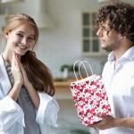 4 Pcs Valentine's Day Heart Gift Bags