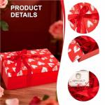 Red Heart Valentine's Gift Box with Lid