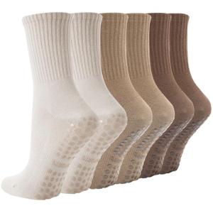Non-Slip Yoga Socks for Women - 3 Pairs