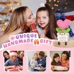 Cute Crochet Heart Flower Gift for Daughter