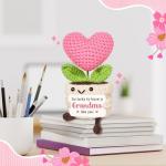 Cute Handmade Crochet Heart Flower for Grandma