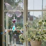 Elegant Butterfly Crystal Suncatcher for Retirement