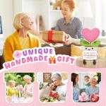 Cute Handmade Crochet Heart Flower for Grandma