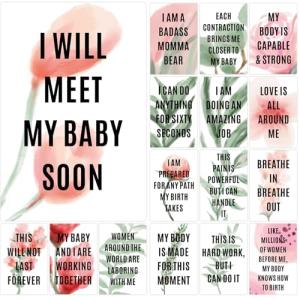 Joyfulmap 16 Birth Affirmation Cards for Moms