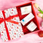 Red Heart Valentine's Gift Box with Ribbon