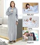 Cozy Fluffy Hooded Bathrobe for Women