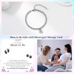 Expecting Mom Charm Bracelet Gift for Baby Shower