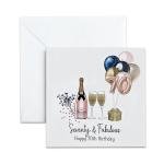 70th Birthday Card - Seventy & Fabulous Design