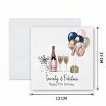 70th Birthday Card - Seventy & Fabulous Design