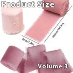 Pink Chiffon Ribbon Rolls for Gifts and Crafts
