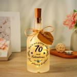 70th Birthday LED Bottle Light for Him & Her