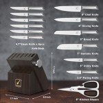 14-Piece imarku Japanese Knife Set with Block