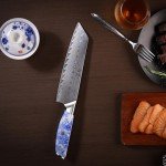 Shangdao 8" Kiritsuke Chef Knife - Damascus Steel