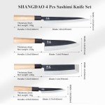 SHANGDAO Japanese Chef Knife Set of 4