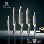 Damascus Chef Knife Set - 5 Piece Collection