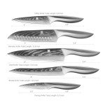 Damascus Chef Knife Set - 5 Piece Collection