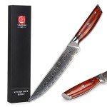 YARENH 8-Inch Damascus Slicing Knife