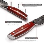 YARENH 8-Inch Damascus Slicing Knife