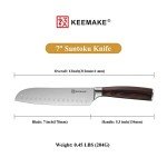 KEEMAKE 2-Piece Japanese Santoku Knife Set
