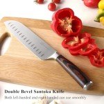 KEEMAKE 2-Piece Japanese Santoku Knife Set