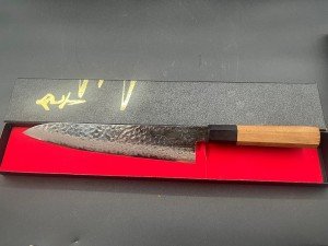 Yoshihiro VG-10 Damascus Santoku Knife – 46 Layers