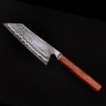 Damascus Chef Knife with Rosewood Handle