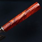 Damascus Chef Knife with Rosewood Handle