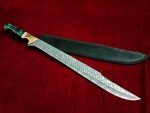 23.4" Damascus Japanese Katana Hunting Knife