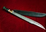 23.4" Damascus Japanese Katana Hunting Knife