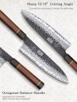 HOSHANHO 3-Piece VG-10 Japanese Chef Knife Set