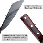 HIDAMOS Handforged Serbian Cleaver - Carbon Steel Knife
